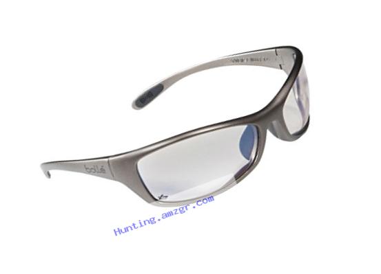 Boll? Safety 253-SR-40068 Safety Spider Eyewear with Dark Gunmetal Nylon + TPE Frame and ESP Tinted Lens