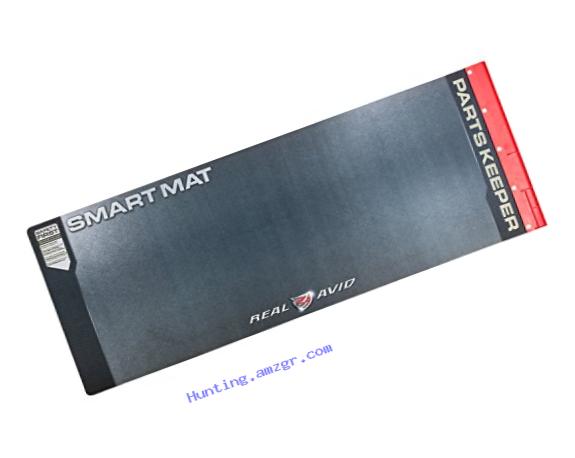 Real Avid Universal Smart Mat - 43x16???, Long Gun Cleaning Mat, Red Parts Tray