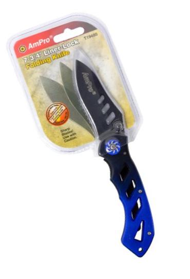 Ampro T19485 7-3/4-Inch Liner-Lock Foldable Knife