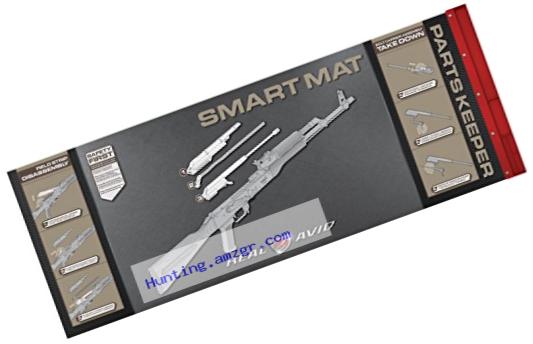 Real Avid 7.62 Smart Mat - 43x16???, 7.62MM Rifle Gun Cleaning Mat, Red Parts Tray